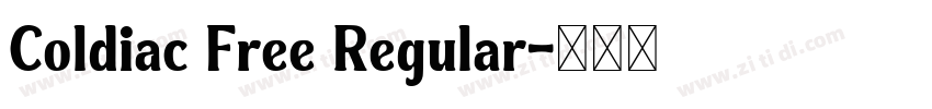 Coldiac Free Regular字体转换